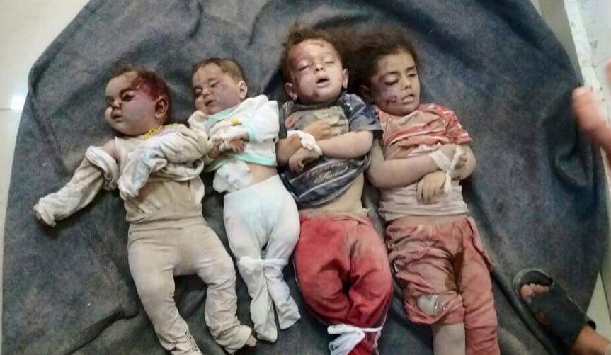 استشهاد 5 أطفال في قصف لقوات الأسد على غوطة دمشق