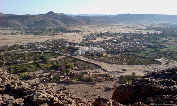 منطقة دماج حيث دار الحديث التي غادرها أهلها