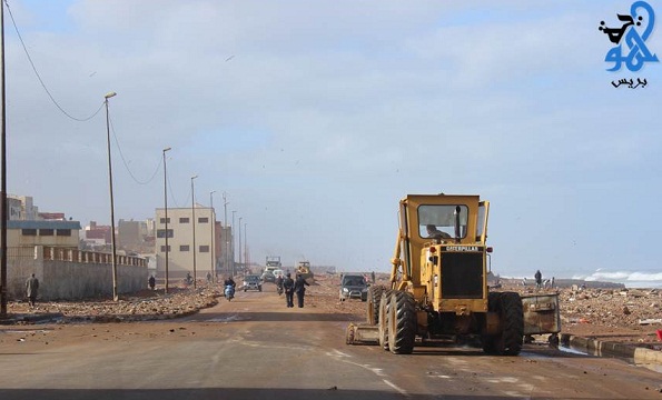 مدّ بحري جديد يضرب ساحل حي سيدي موسى بمدينة سلا