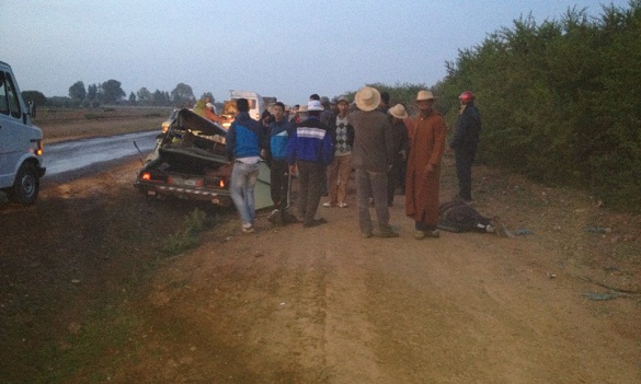 حادثة سير مروعة راح ضحيتها سبعة قتلى وعدد من الجرحى بالعطاوية 