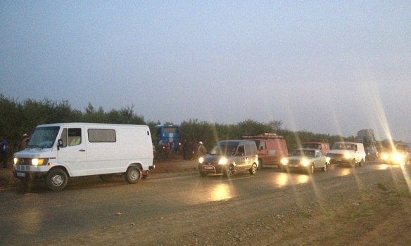 حادثة سير مروعة راح ضحيتها سبعة قتلى وعدد من الجرحى بالعطاوية 