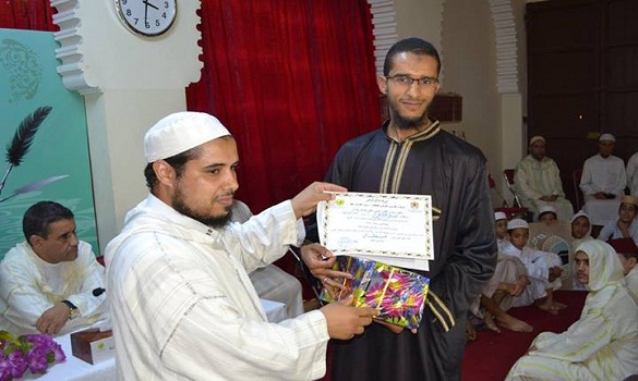 الحفل الختامي لدورة الإمام مالك العلمية بمسجد السنة بمدينة سلا (فيديو)