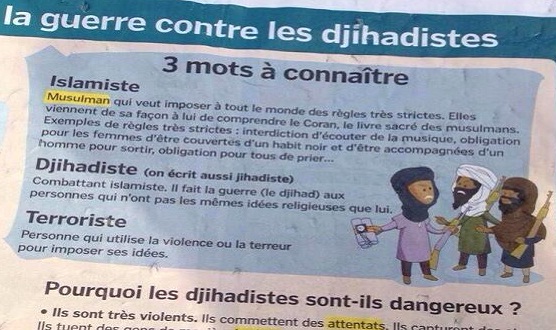 هكذا يتم شحن أطفال فرنسا بقيم الحقد والكراهية ضد الإسلام والمسلمين