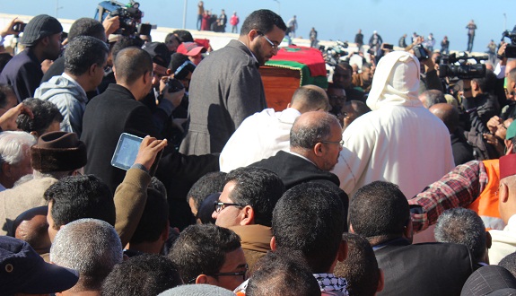 موكب جنائزي مهيب شيع الراحل عبد الله بها بحضور الأمير رشيد ورئيس الحكومة