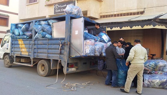 قافلة تضامنية تحت شعار: «القلوب الدافئة» لفائدة طلبة وأسرهم بمدينة أزيلال