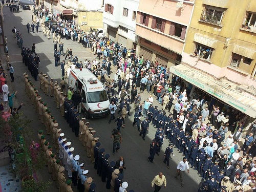 «جنازة عسكرية» بسلا تكريما للفقيد الملازم الطيار ياسين بحتي رحمه الله