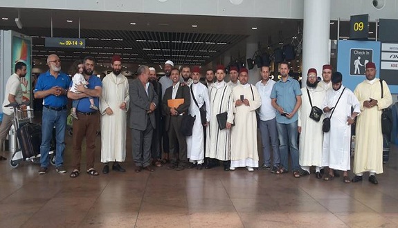 تجمع مسلمي بلجيكا يودعون وعاظ وواعظات ومقرئي وفد البعثة المغربية 
