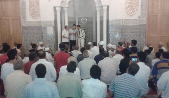 صور إسلام خمسيني إيطالي بمسجد الفردوس بالبرنوصي الدار البيضاء