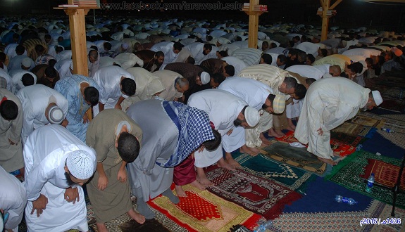 صور المقرئ مصطفى الغربي يمتع ساكنة سلا في مصلى حي الإنبعاث