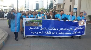 بالفيديو.. دكاترة الوظيفية العمومية يطالبون بالحل الشامل لملفهم أمام البرلمان