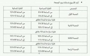 هذه هي مواقيت الدراسة خلال شهر رمضان