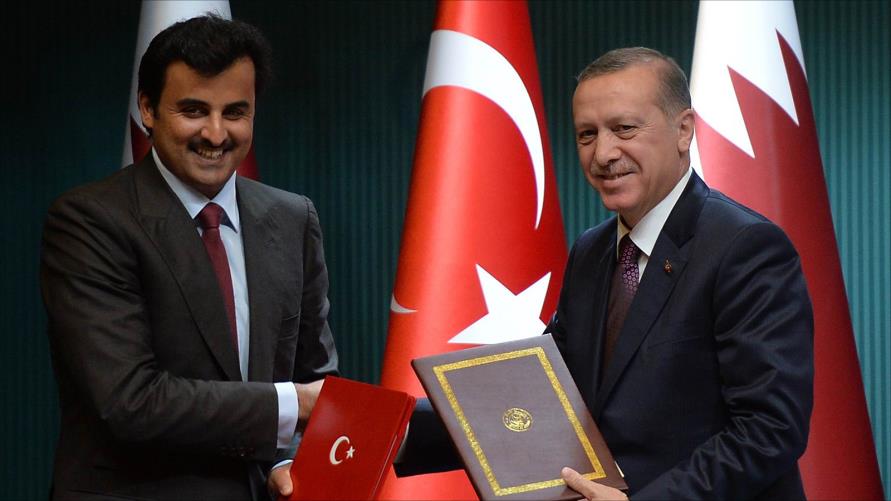 أردوغان يشكر قطر أميرا وشعبا لوقوفهم إلى جانب تركيا