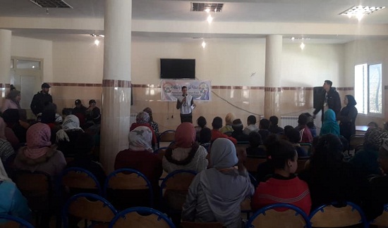 قافلة تضامنية من مدينة فاس صوب منطقة "عين اللوح" لجمعية النور للتنمية والثقافة