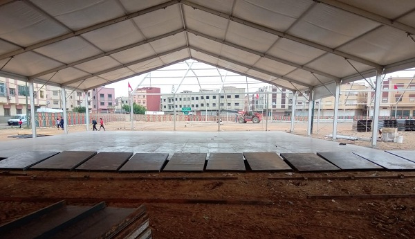 بالصور.. هكذا تقدمت أشغال تغطية مصلى حي الإنبعاث لصلاة التراويح بسلا لتكون جاهزة في أول ليالي رمضان المبارك