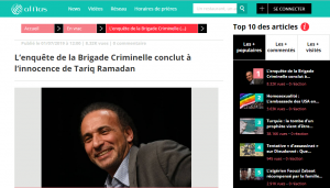 عاجل.. تحقيق الفرقة الجنائية يتجه نحو تبرئة طارق رمضان