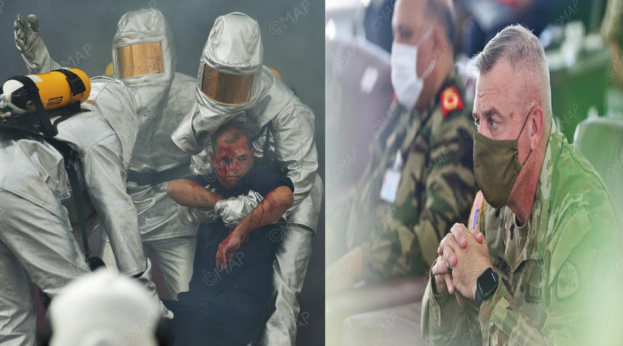 تمرين مشترك في الإغاثة والإنقاذ بين القوات المسلحة الملكية والحرس الوطني الأمريكي