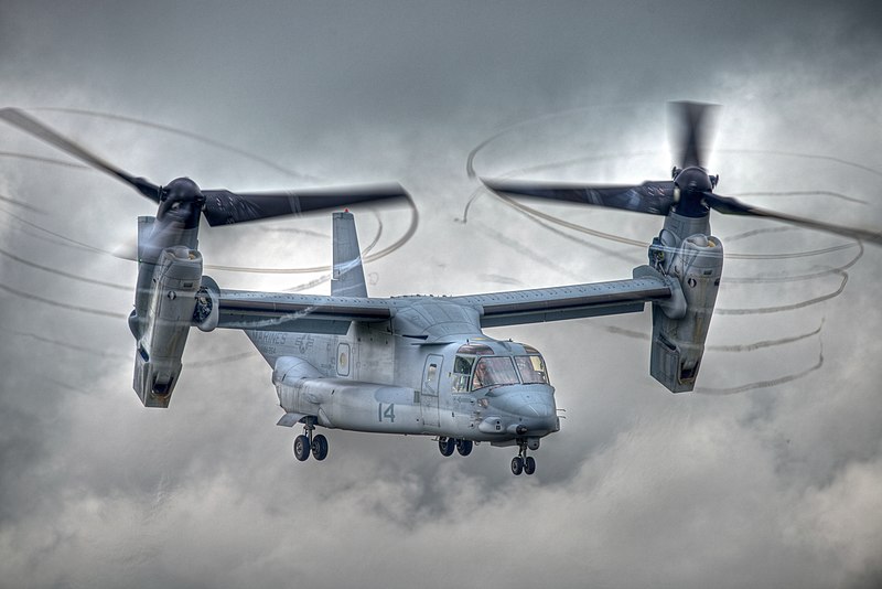 الطائرة أمريكية من طراز “V-22 Osprey”