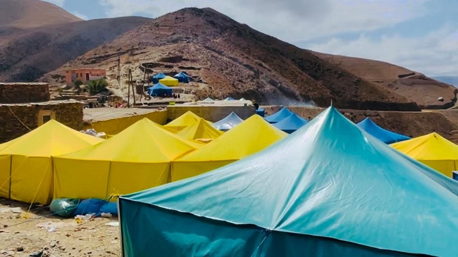 ضحايا زلزال الحوز في وقفة احتجاجية أمام البرلمان للمطالبة بتعويضات منصفة