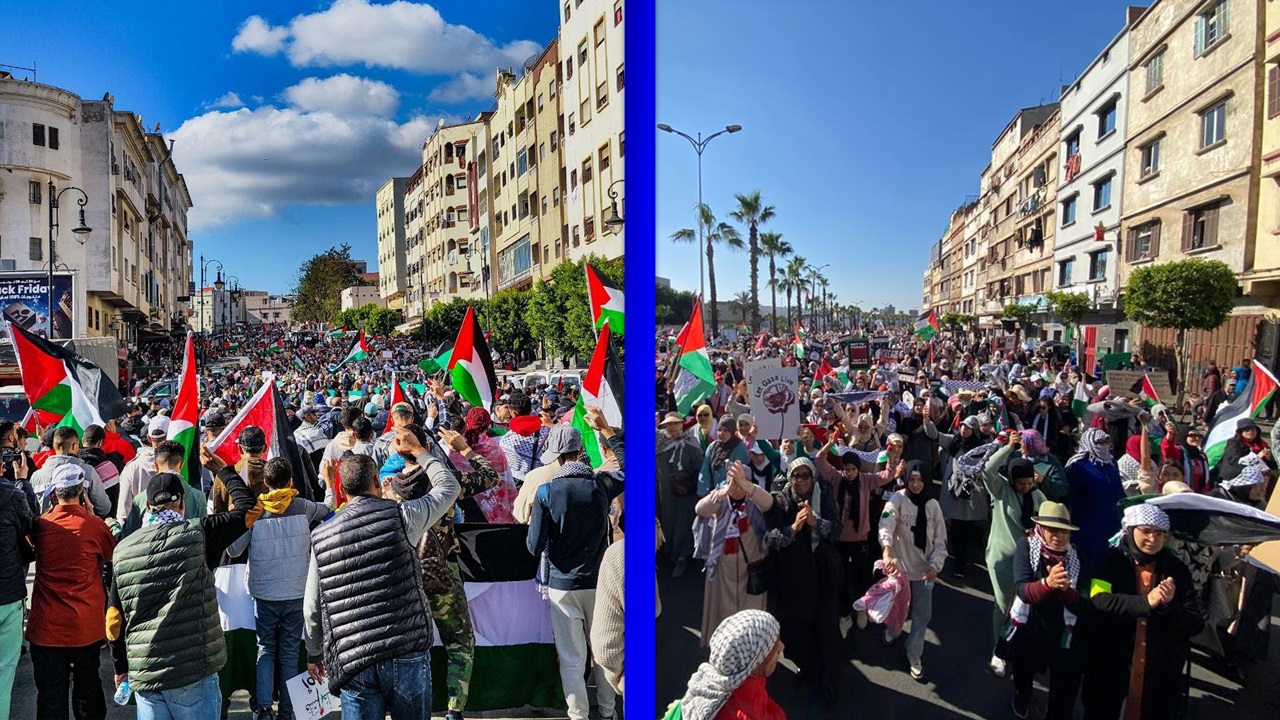 مسيرات حاشدة في طنجة والدار البيضاء