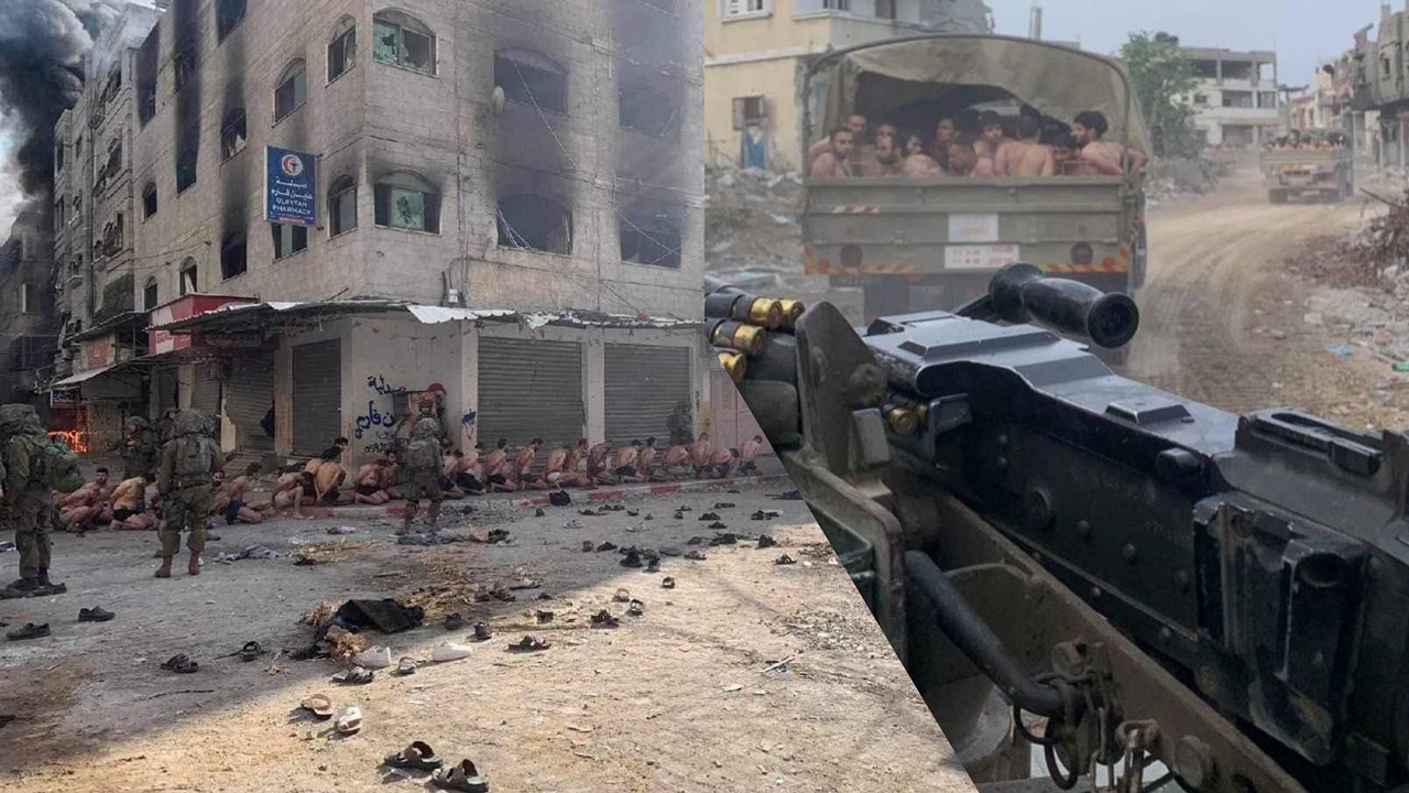 اعتقال مدنيين عزل من غزة