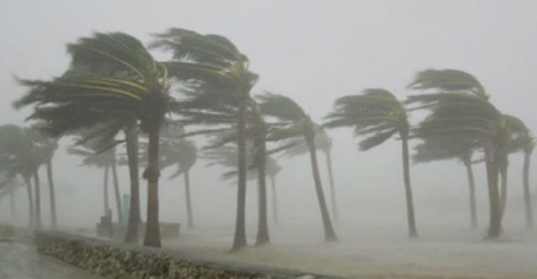 رياح قوية وأمطار خفيفة في بعض المناطق