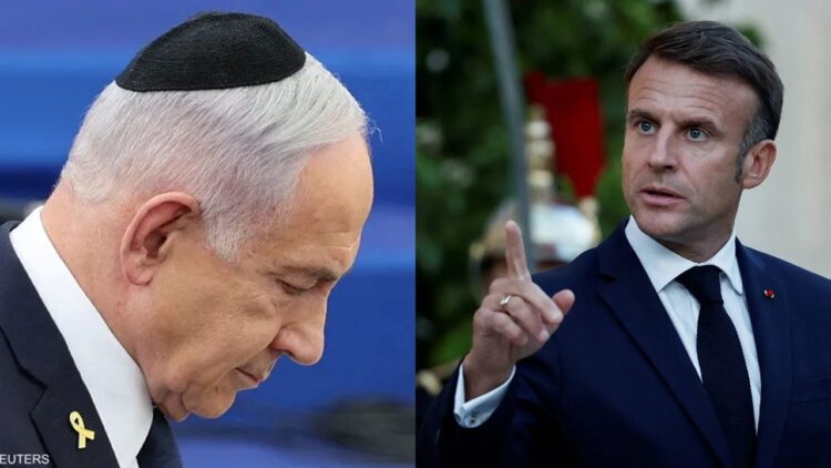 فرنسا، ماكرون، نتنياهو