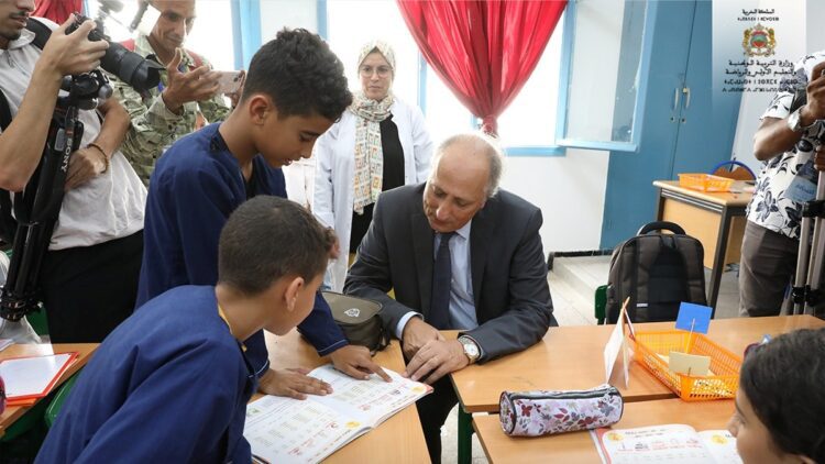 وزير التربية الوطنية محمد سعد برادة خلال ندوة صحفية حول الدخول المدرسي 2025/2026