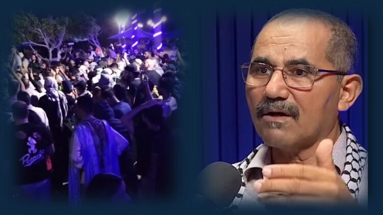 حشود في ميناء سيدي بوسعيد بتونس خلال وداع أسطول الصمود المتجه إلى غزة