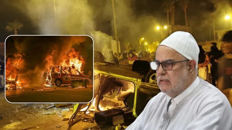 عبد الإله بنكيران أثناء كلمته في الملتقى الوطني للقيادات النسائية بالرباط