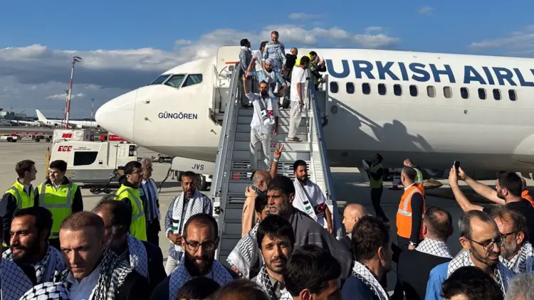 سفن أسطول الصمود بعد اعتراضها من قبل جيش الاحتلال الإسرائيلي في المياه الدولية