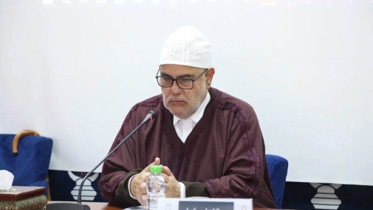 الأمين العام لحزب العدالة والتنمية عبد الإله ابن كيران خلال اجتماع المجلس الوطني للحزب