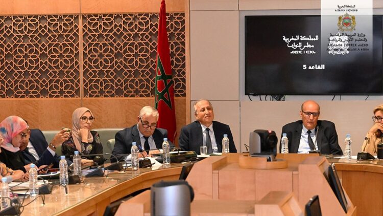 وزير التربية الوطنية محمد سعد برادة خلال جلسة بلجنة التعليم بمجلس المستشارين