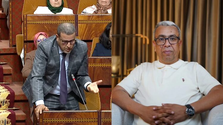 النائب عبد الصمد حيكر خلال مداخلة في جلسة الأسئلة الشفوية بمجلس النواب المغربي