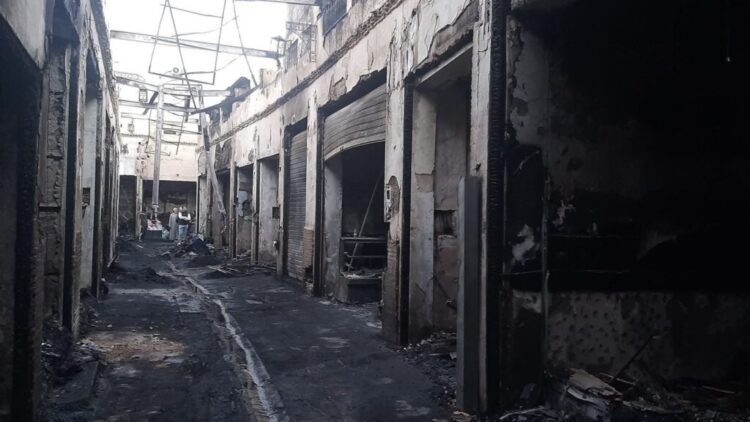 حريق قبة السوق، حريق تازة العليا