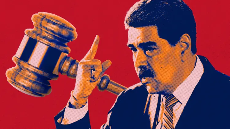 نيكولاس مادورو خلال مثوله أمام محكمة بنيويورك بعد اعتقاله