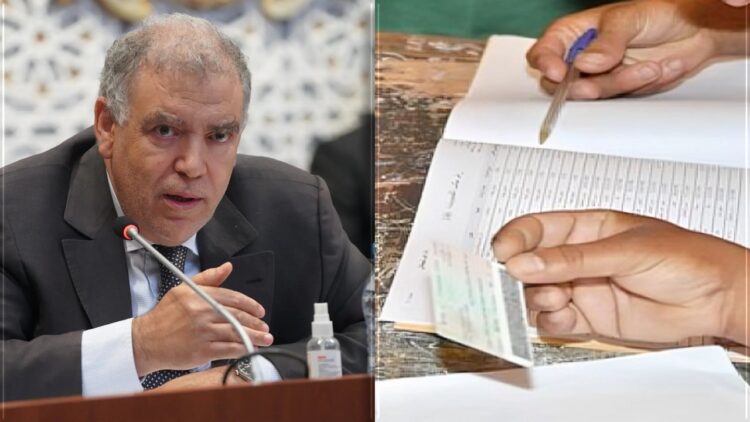 وزير الداخلية، عبد الوافي لفتيت، اللوائح الانتخابية