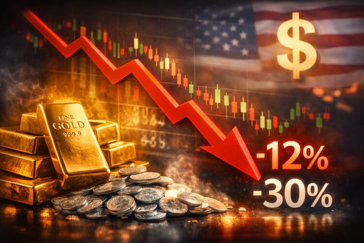 هبوط حاد في أسعار الذهب والفضة بأسواق المعادن النفيسة