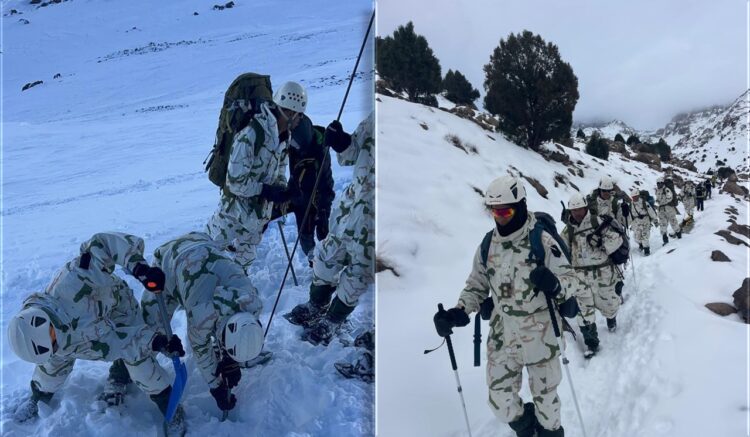 فرق الإنقاذ تواصل عمليات البحث بعد انهيار ثلجي بجبل توبقال