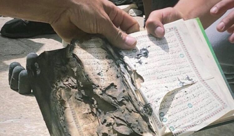 مشهد من القدس يعكس حادثة حرق القرآن قبيل شهر رمضان