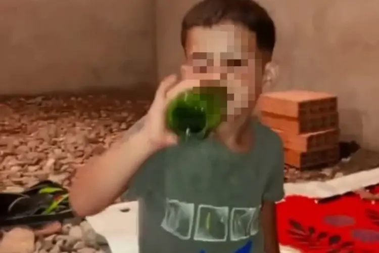 طفل، خمر